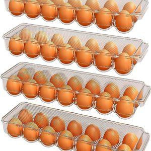 Utopia Home 14-Slot Clear Egg Container for Refrigerator